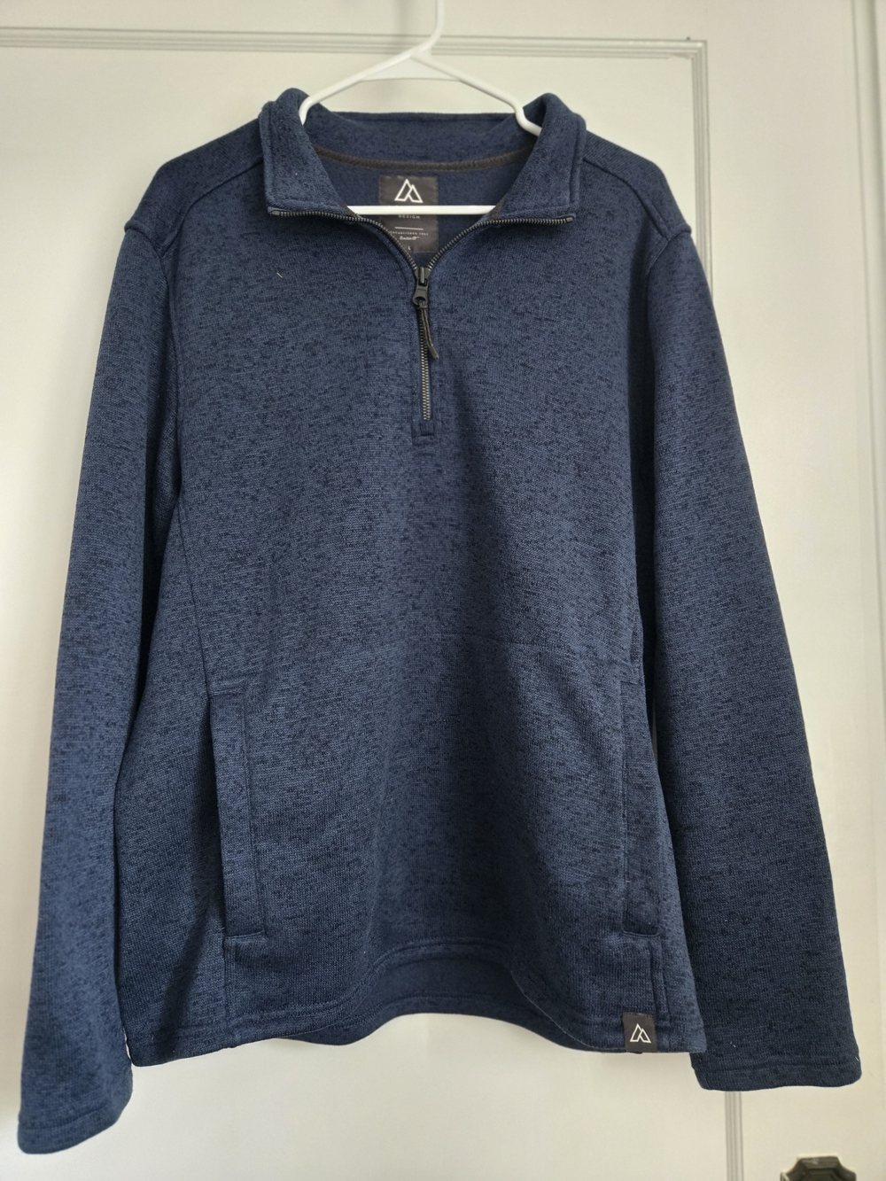Alpine Design Men's Navy Heathered Quarter-Zip Pullover